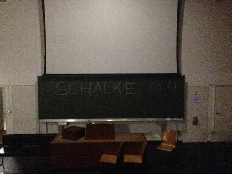Unübersehbare Botschaft: Schalke 04