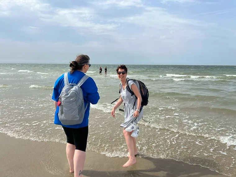 Wasser an den Füßen, Wind im Gesicht.