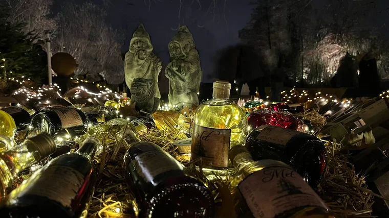 Festlich geschmückte und Lichterzauber