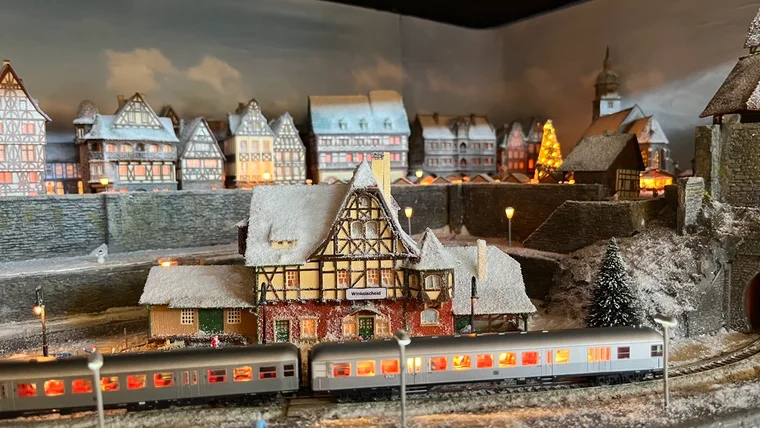 Faszinierende Winterlandschaft in Miniatur