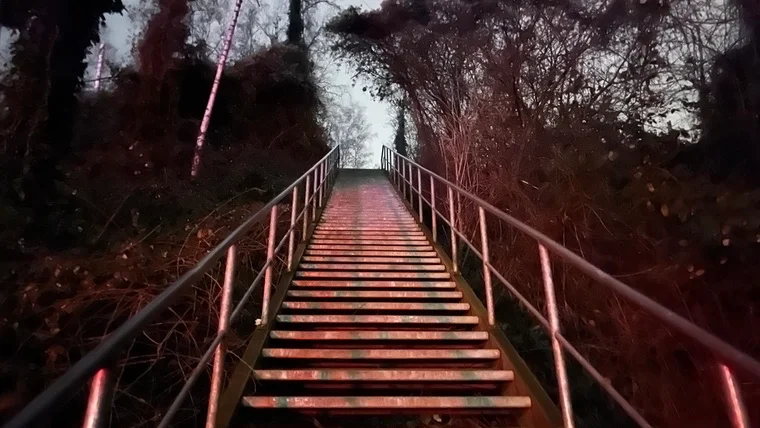 Eine der vielen Etappen auf dem Weg nach oben