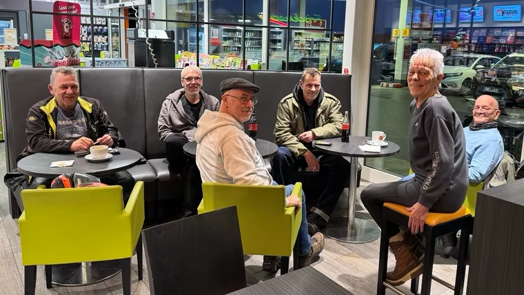 Das Original am Stammtisch.