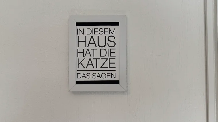In diesem Haus hat die Katze das Sagen.